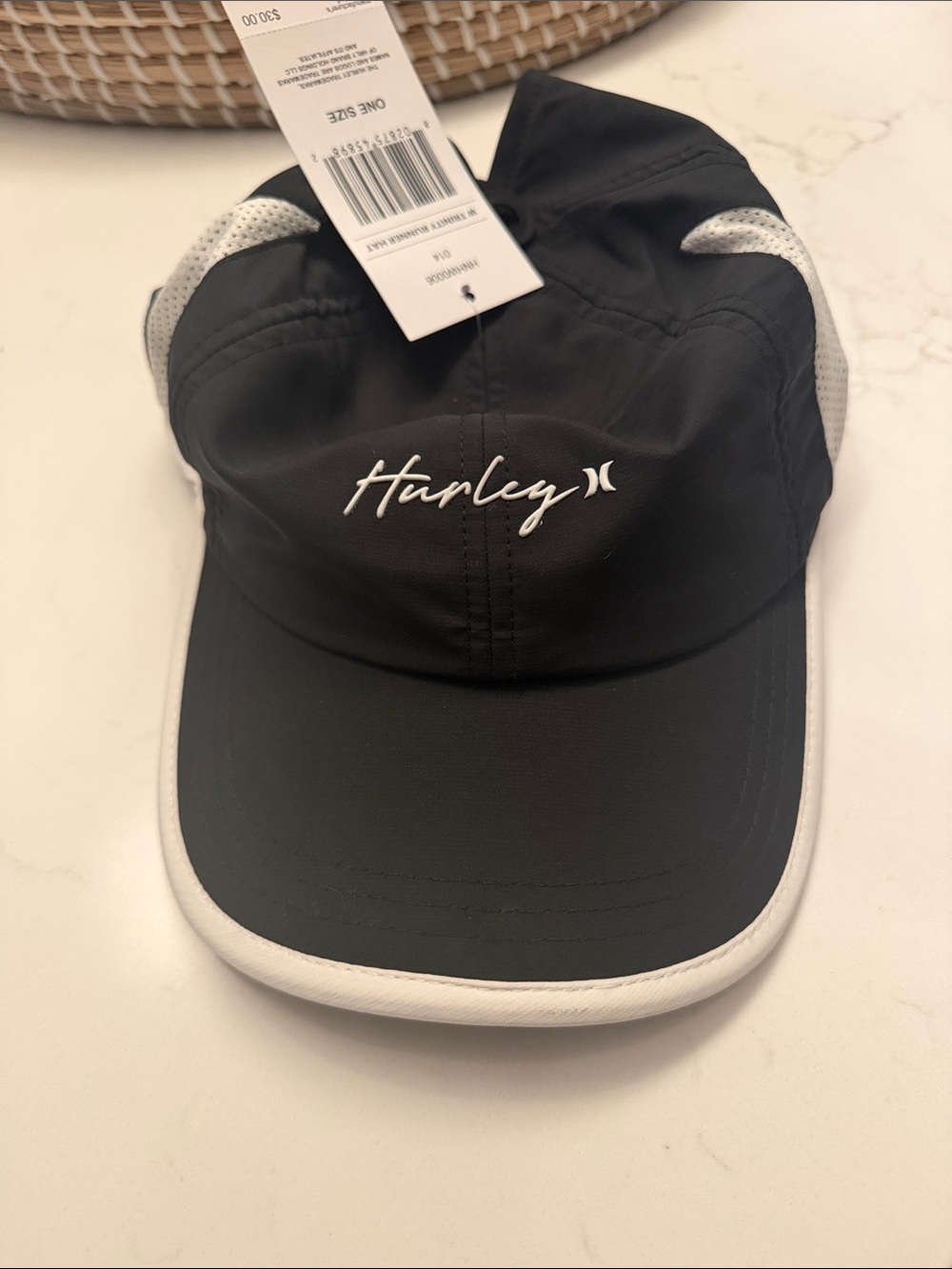 Hurley Black & White Women Performance Baseball Cap